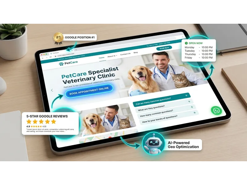 Checklist de funcionalidades de una web veterinaria moderna