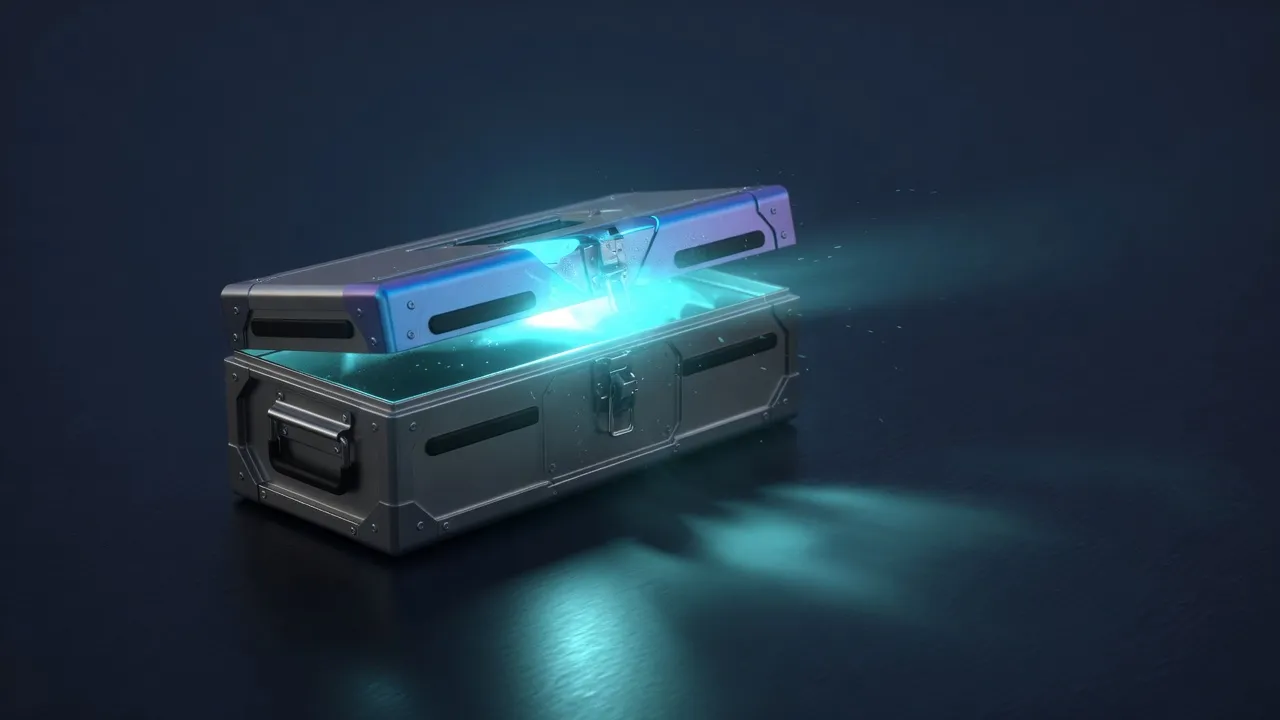 Caja de herramientas de inteligencia artificial abriéndose